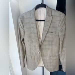 Top man beige blazer skinny fit
